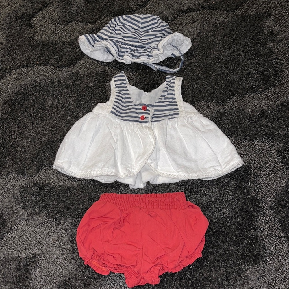 Fourth of July 3 piece for baby girl